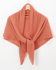 SH005  Best-Selling New Chiffon Crumpled Super Square Scarf, Solid Color Fashion Pleated Shawl Multi-Purpose Gauze Scarf