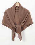 SH005  Best-Selling New Chiffon Crumpled Super Square Scarf, Solid Color Fashion Pleated Shawl Multi-Purpose Gauze Scarf