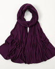 SH006 New Solid Color Mercerized Cotton Jersey Turban & Best Selling Solid Color Soft Scarf 60CM*170CM