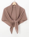 SH005  Best-Selling New Chiffon Crumpled Super Square Scarf, Solid Color Fashion Pleated Shawl Multi-Purpose Gauze Scarf