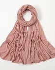 SH006 New Solid Color Mercerized Cotton Jersey Turban & Best Selling Solid Color Soft Scarf 60CM*170CM