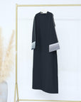 SA002 Linen Cotton Blend Kufiyah Abaya Dress