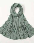 SH006 New Solid Color Mercerized Cotton Jersey Turban & Best Selling Solid Color Soft Scarf 60CM*170CM