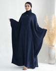 SA003 Butterfly Sleeve Plain Abaya with Hijab Sets