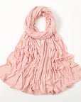 SH006 New Solid Color Mercerized Cotton Jersey Turban & Best Selling Solid Color Soft Scarf 60CM*170CM