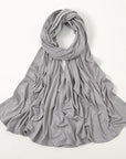 SH006 New Solid Color Mercerized Cotton Jersey Turban & Best Selling Solid Color Soft Scarf 60CM*170CM