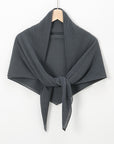 SH005  Best-Selling New Chiffon Crumpled Super Square Scarf, Solid Color Fashion Pleated Shawl Multi-Purpose Gauze Scarf