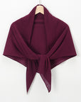 SH005  Best-Selling New Chiffon Crumpled Super Square Scarf, Solid Color Fashion Pleated Shawl Multi-Purpose Gauze Scarf