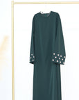 SA012 Small Daisy  Embroidery Closed Daily Nida Abaya