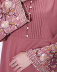 SA007 Multicoloured Folwer  Embroidery Aabaya