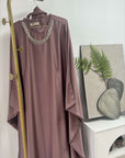 SA010 Batwing Armani Stain Diamond Tassels Elegance Abaya