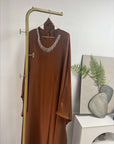 SA010 Batwing Armani Stain Diamond Tassels Elegance Abaya