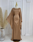 SA011 Batwing Loose Elegant Abaya With Inbelt