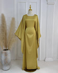 SA011 Batwing Loose Elegant Abaya With Inbelt