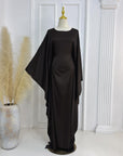 SA011 Batwing Loose Elegant Abaya With Inbelt