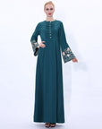 SA007 Multicoloured Folwer  Embroidery Aabaya