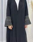 SOA001 Embroidered Creap 1 -Piece Abaya