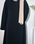 SA009 Elegant Solid Macaron Color Muslim Abaya & Robes With Pockets